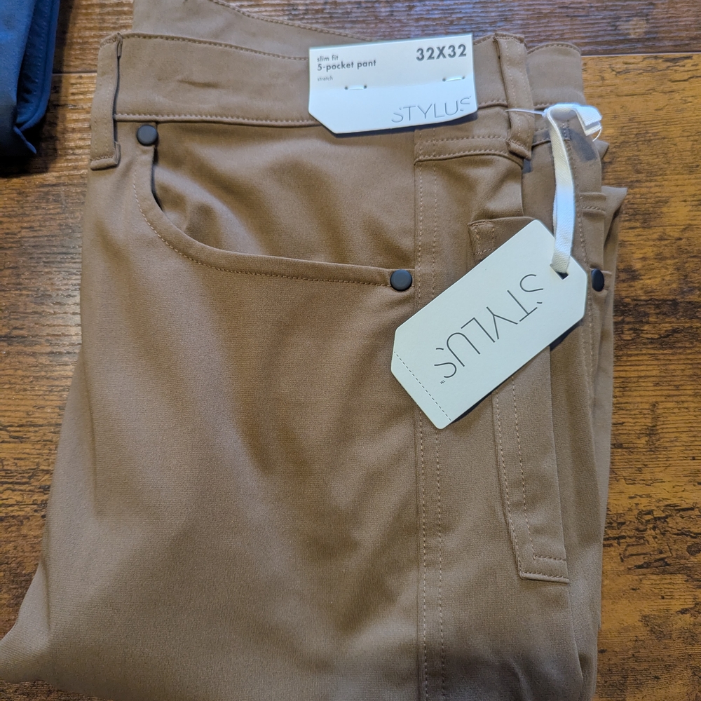 STYLUS Tan Chinos Classic Straight-Leg